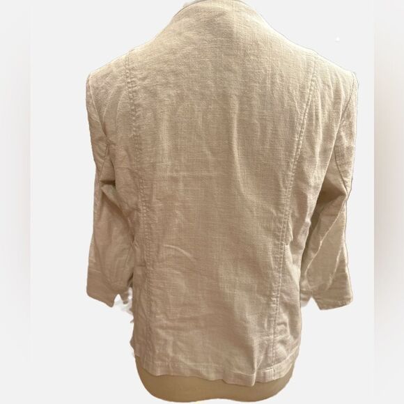Coldwater creek linen jacket - Picture 2 of 9